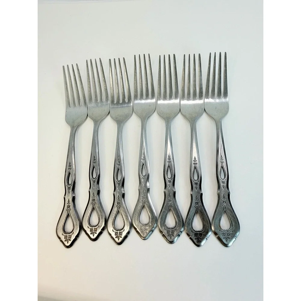 Stanley Roberts Autumn Ballad Stainless Lot 6 Dinner Forks Replacements Crafting